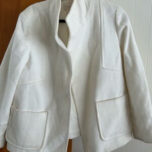 Chicos size 2 white coat, used, well loved, price reflects.